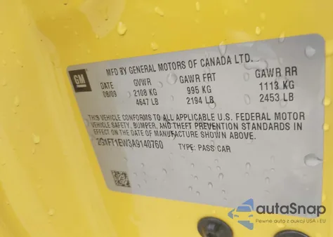 2010 Chevrolet Camaro 2Ss z USA, uszkodzony, nr VIN 2G1FT1EW3A9140760